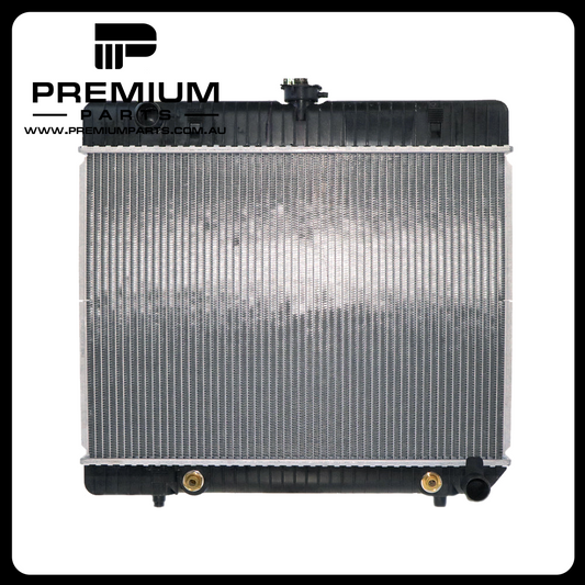Radiator 35 / 35 mm Plastic Aluminium 415 x 568 x 32 mm Manual/Auto 2.3L & 2.5L L M102 Aftermarket Suits Mercedes-Benz E Class W123 1976 to 1985