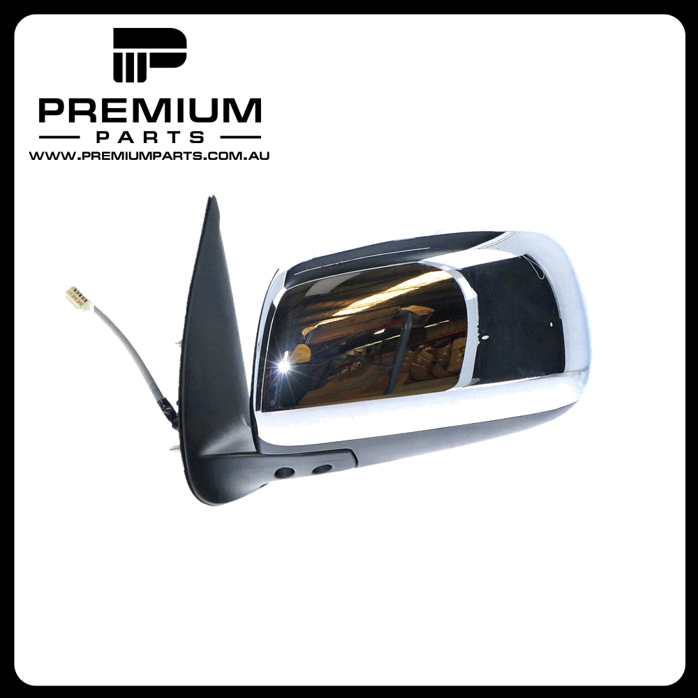 Chrome Door Mirror Electric Adjust Left Side Genuine suits Toyota Hilux 15/25/26 Series Dual Cab/Xtra Cab 4WD SR5 2009 to 2010