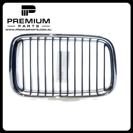 Chrome/Black Grille Right Side Aftermarket Suits BMW 3 Series E36 1991 to 1996