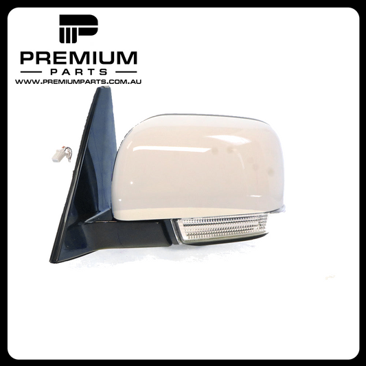 Door Mirror With Indicator Left Side Genuine suits Mitsubishi Pajero 2008 to 2014