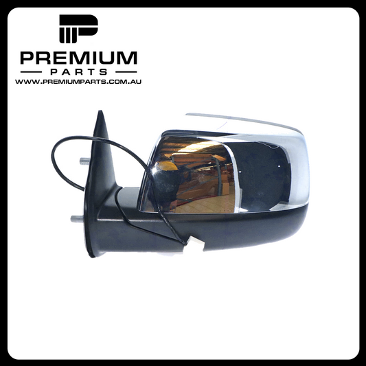 Chrome Door Mirror Electric Adjust Left Side Genuine suits Ford Ranger & Mazda BT-50