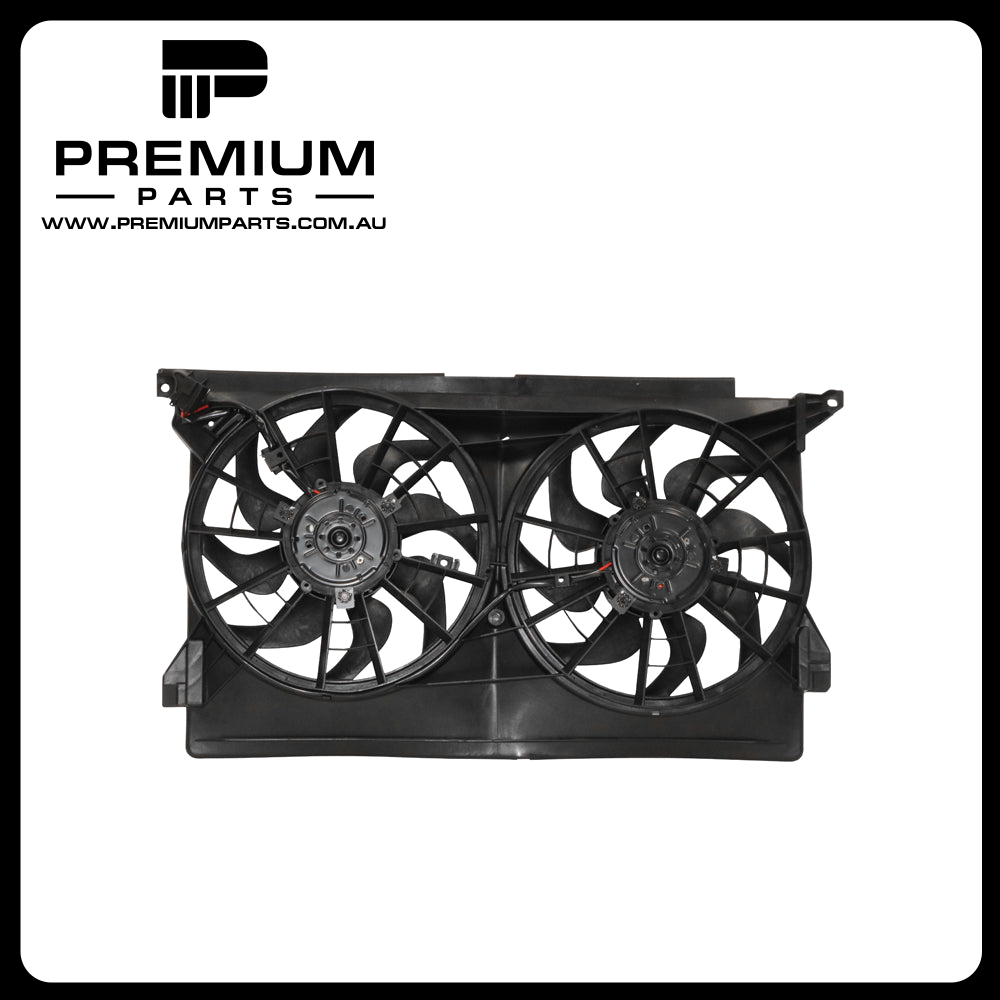 12 v Radiator Fan Assembly Aftermarket Suits Ford Falcon DF/DL/EF/EL/XH 1994 to 1999 4 Pin Plug