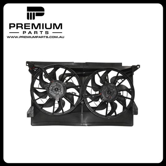 12 v Radiator Fan Assembly Aftermarket Suits Ford Falcon DF/DL/EF/EL/XH 1994 to 1999 4 Pin Plug