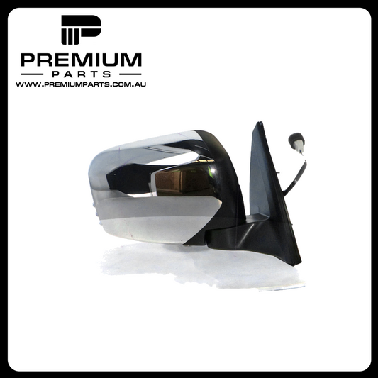 Chrome Door Mirror Electric Adjust Right Side Genuine suits Mitsubishi Triton 2006 to 2015