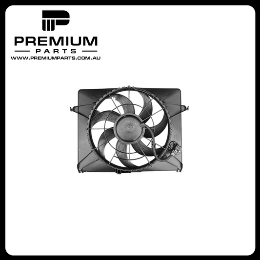 12 v Radiator Fan Assembly Aftermarket Suits Hyundai Sonata NF 2005 to 2010 2.4L G4KC4