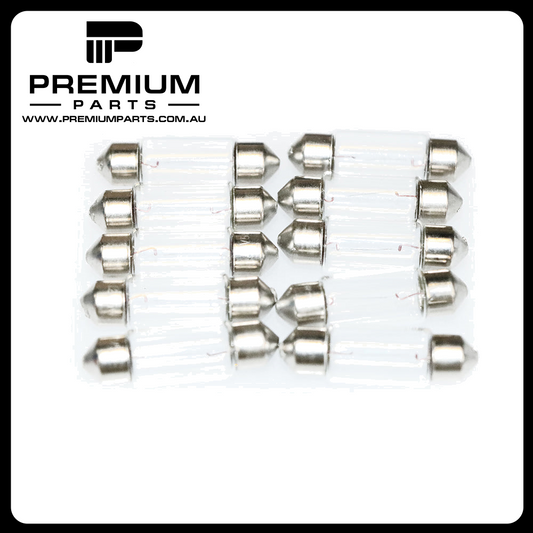 Festoon Bulbs T11 x 36mm 12V 5W - Box of 10