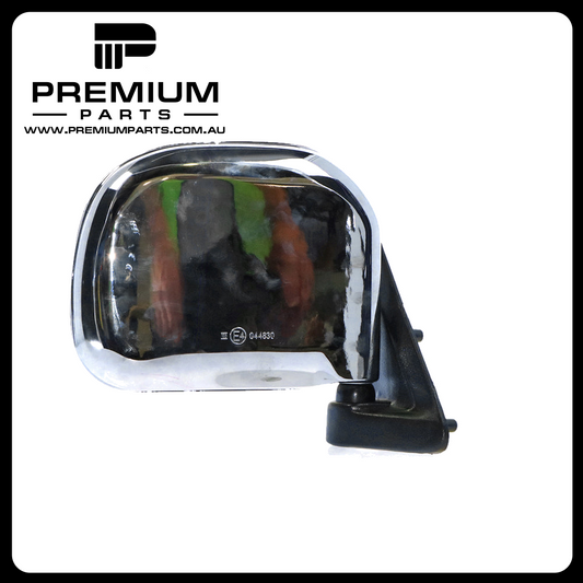Chrome Door Mirror Right Side Aftermarket Suits Toyota HiAce RZH / LH10# 8/1989 to 1/2005