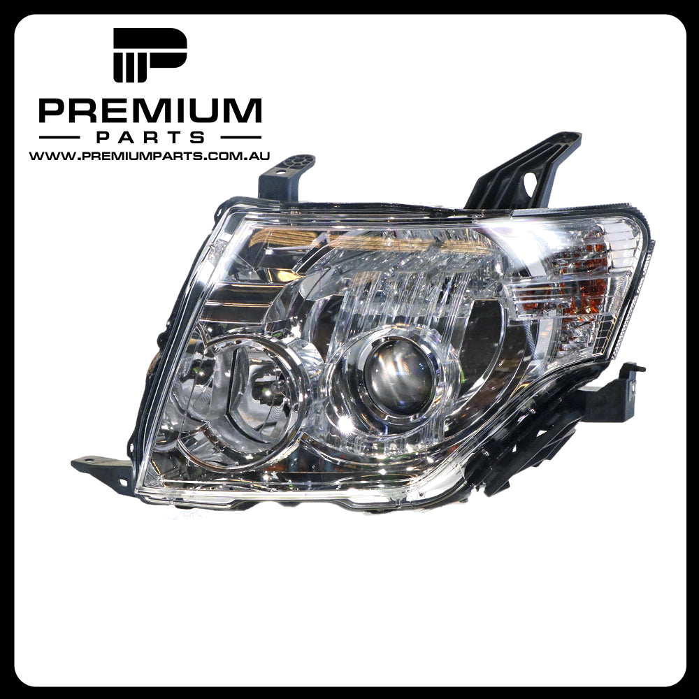 Xenon Head Lamp Left Side Genuine Suits Mitsubishi Pajero NW 2011 to 2014