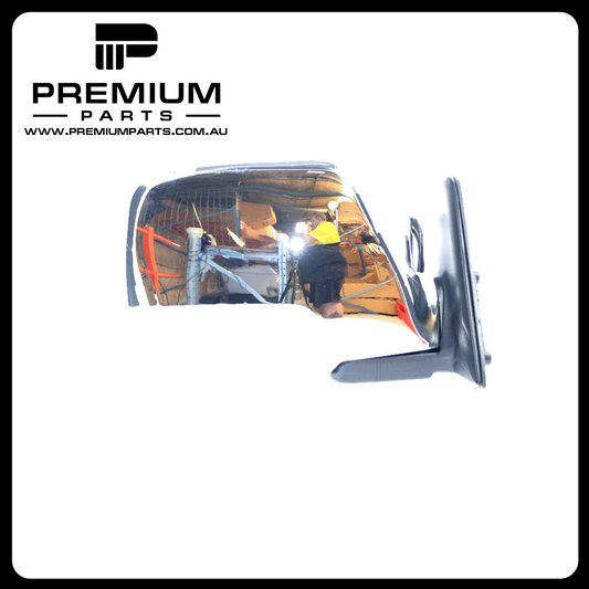 Chrome Door Mirror Electric Adjust Right Side Aftermarket Suits Toyota Landcruiser FZJ80R/HDJ80R/HZJ80R 1990 to 1998