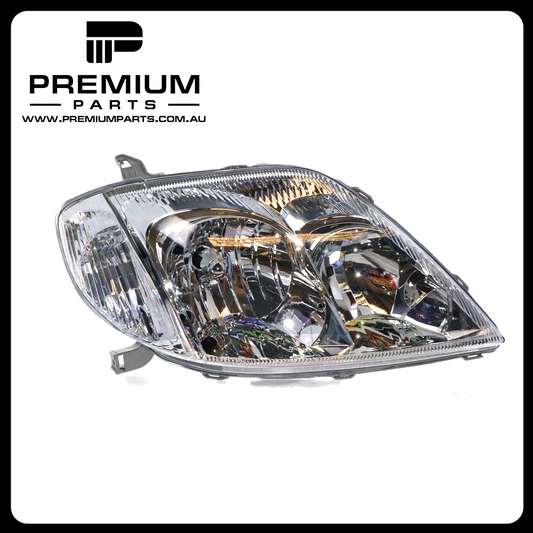 Halogen Head Lamp Right Side  Suits Toyota Corolla ZZE122R 2001 to 2007