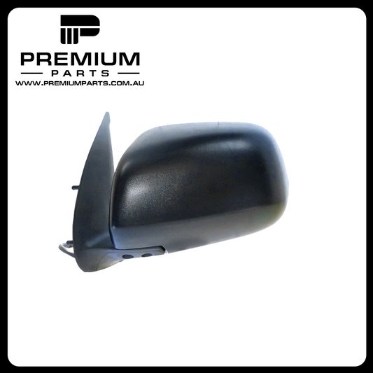 Black Door Mirror Electric Adjust Left Side Aftermarket suits Toyota Hilux 2005 to 2007