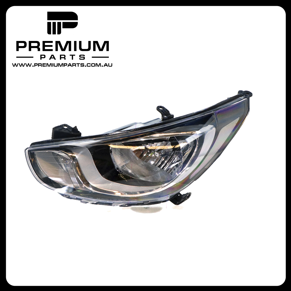 Head Lamp Left Side  Suits Hyundai Accent RB 2011 to 2013