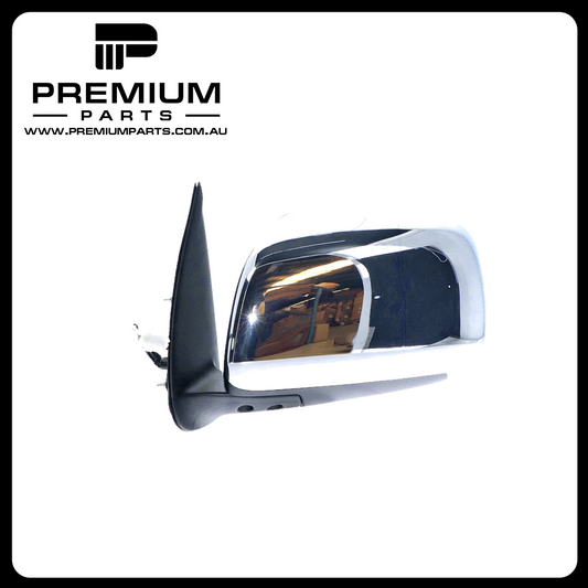 Chrome Door Mirror Electric Adjust Left Side Genuine suits Toyota Hilux 15/25/26 Series Dual Cab 4WD SR5 2010 to 2011