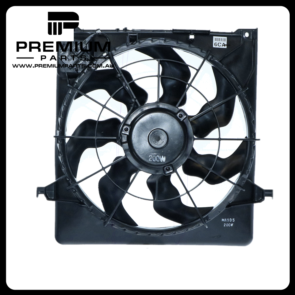 12 v Radiator Fan Assembly Aftermarket Suits Hyundai i30 FD 2007 to 2012 2 Mounts