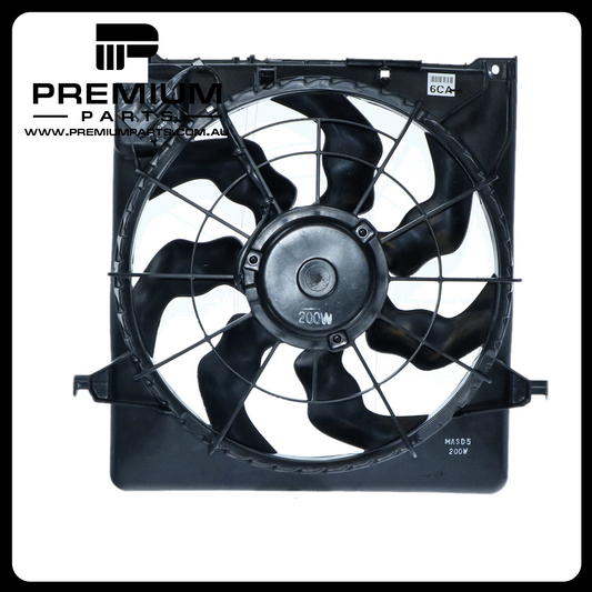 12 v Radiator Fan Assembly Aftermarket Suits Hyundai i30 FD 2007 to 2012 2 Mounts