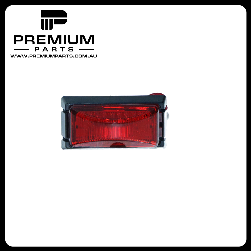 Red Rear Rectangle LED Marker Light 10-30V