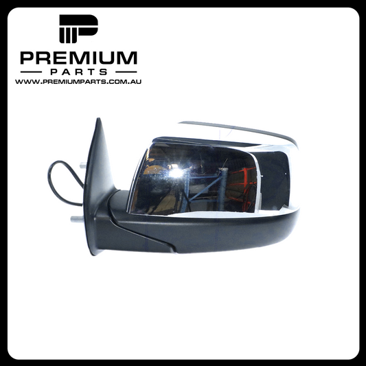 Chrome Door Mirror Electric Adjust Left Side Genuine Suits Ford Ranger PJ 2006 to 2009