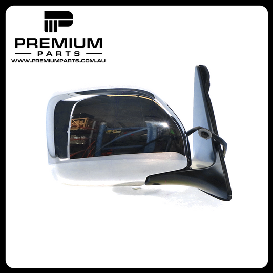 Chrome Door Mirror Electric Adjust Right Side Genuine Suits Toyota Landcruiser 100 SERIES 1998 to 2007