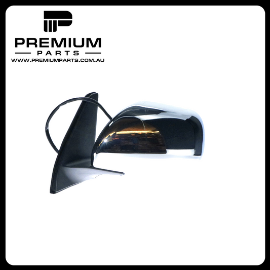 Chrome Door Mirror Left Side Aftermarket Suits Toyota Prado 120 Series GXL/VX/Grande 2002 to 2009