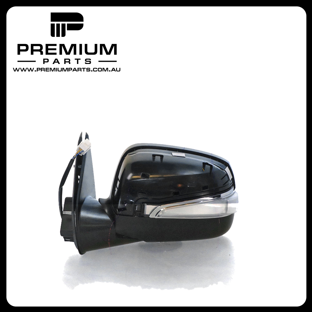 Black Door Mirror Electric Adjust with Indicator Left Side Genuine suits Holden Rodeo & Isuzu D-Max