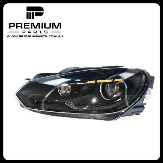 Xenon Black Head Lamp Left Side Genuine Suits Volkswagen Golf R MK 6 6/2010 to 3/2013