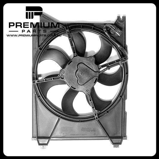 A/C Condenser Fan Assembly Aftermarket suits Hyundai Grandeur/Sonata and Kia Optima 1998-2006