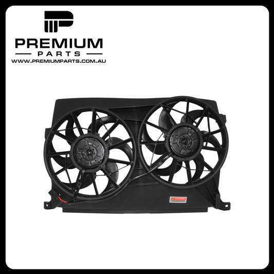 12 v Radiator Fan Assembly Aftermarket Suits Ford Falcon AU 1998 to 2002