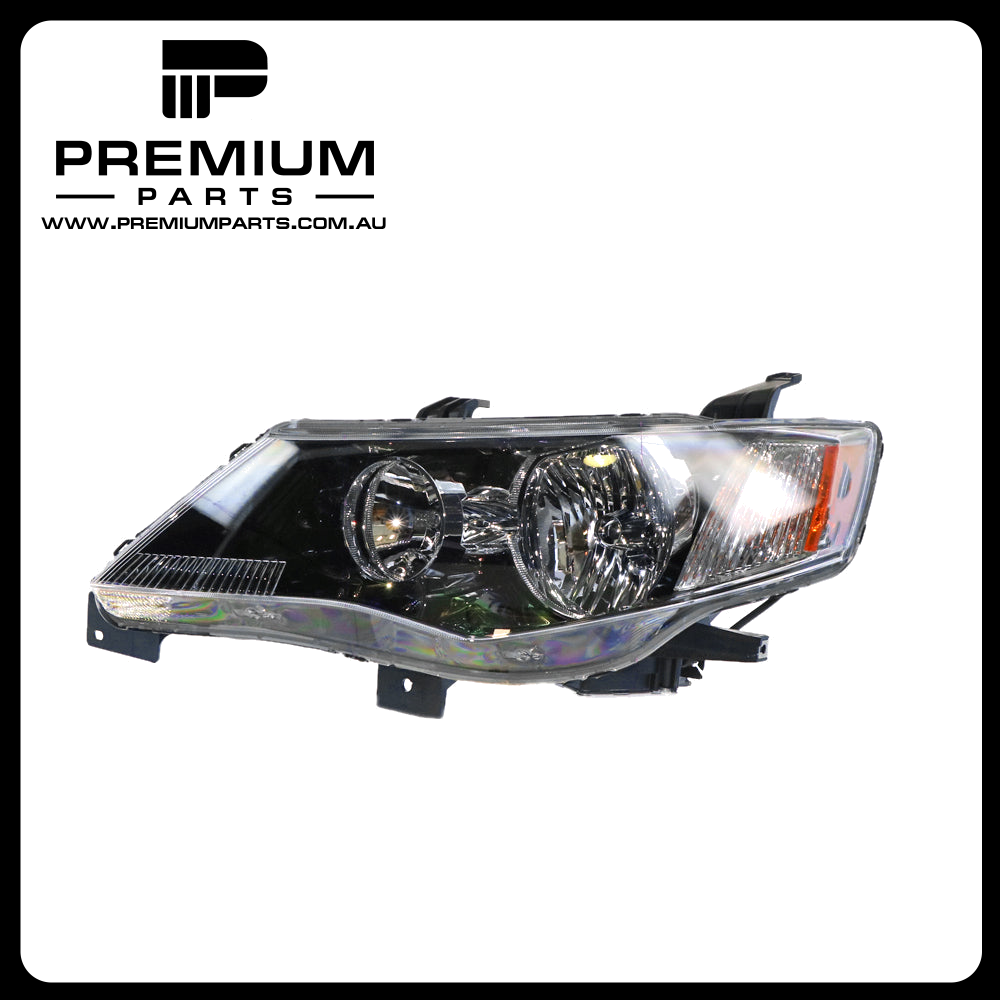 Xenon Head Lamp Black Left Side Genuine Suits Mitsubishi Outlander ZG 2006 to 2009