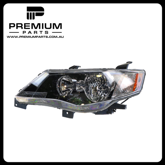 Xenon Head Lamp Black Left Side Genuine Suits Mitsubishi Outlander ZG 2006 to 2009