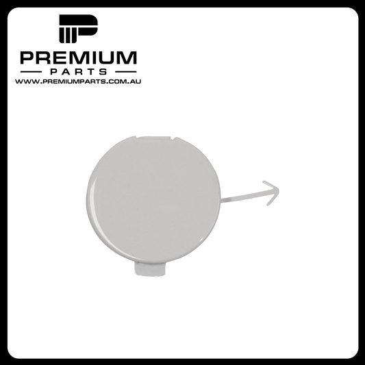 White Rear Bar Tow Hook Cover Genuine Suits Mitsubishi Lancer CJ 2007 to 2015