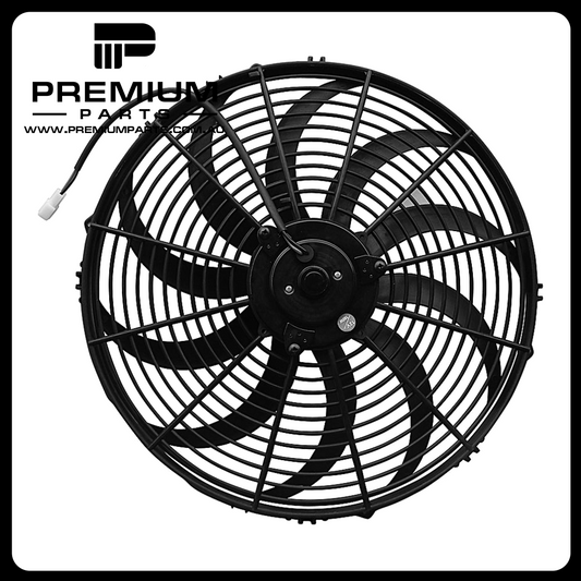 Universal Fan Assembly - 12V, 1364 CFM, 14", Skewed Blade Type