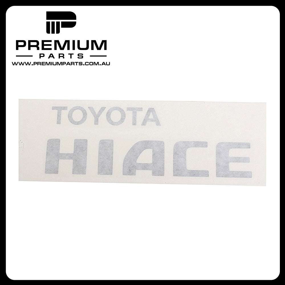 Tail Gate Emblem Genuine suits Toyota Hiace