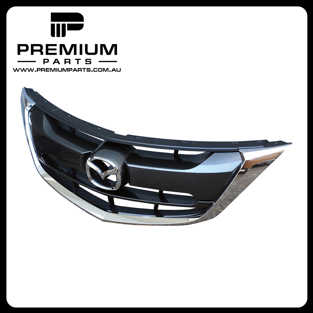 Metallic Finish Grille Genuine suits Mazda BT50 UR 9/2015 to 4/2018