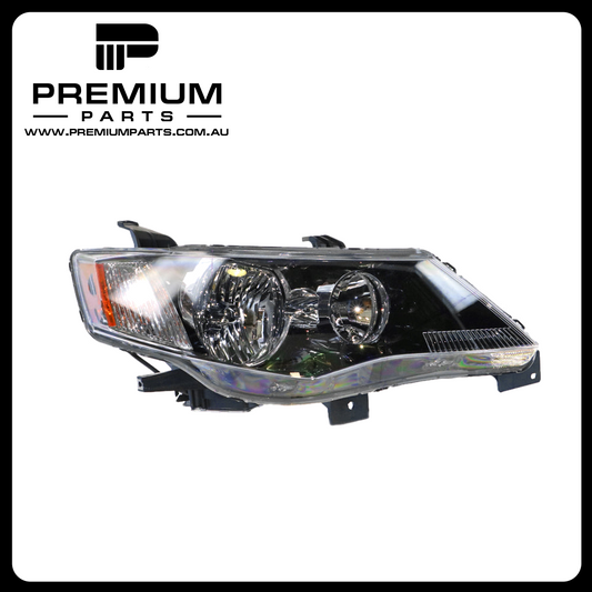 Xenon Head Lamp Black Right Side Genuine Suits Mitsubishi Outlander ZG 2006 to 2009