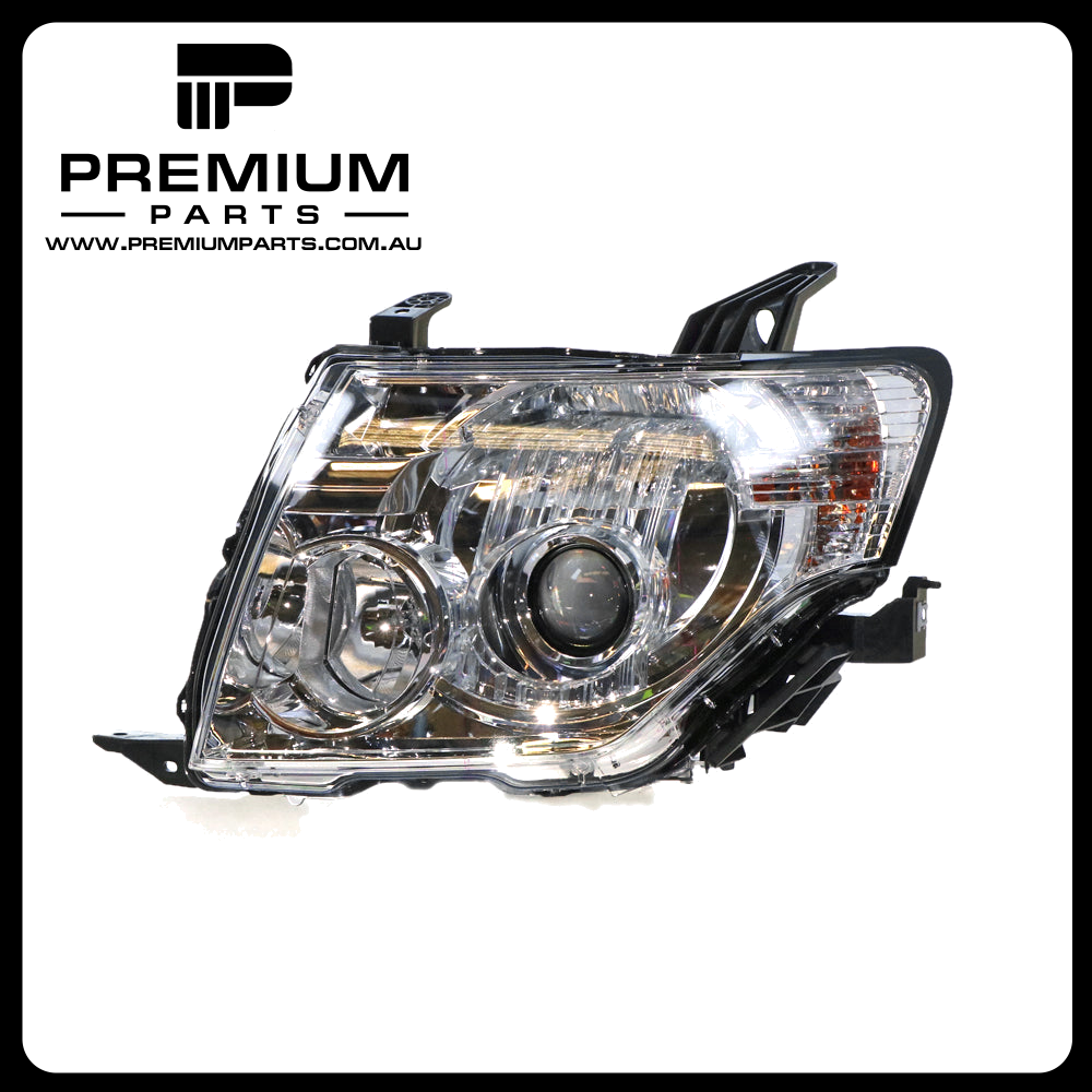 Xenon Chrome Head Lamp Left Side Genuine suits Mitsubishi Pajero Exceed 2006 to 2009