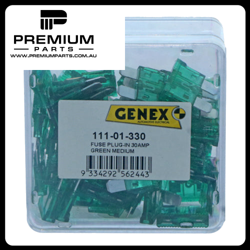 Aftermarket Fuses BLADE 30 AMP GREEN PKT50 suits Generic Application