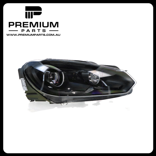 Xenon Black Head Lamp Right Side Genuine Suits Volkswagen Golf R MK 6 6/2010 to 3/2013