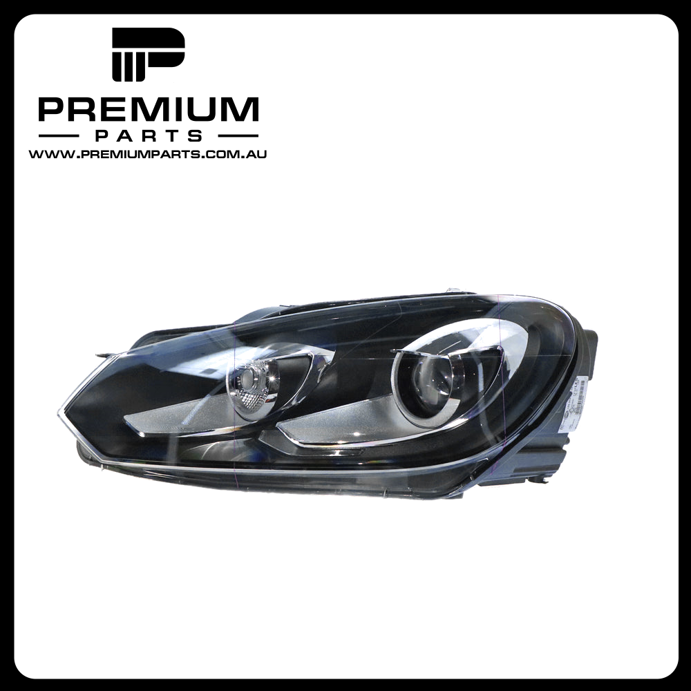 Xenon Chrome Head Lamp Left Side OES Suits Volkswagen Golf MK 6 2009 to 2013