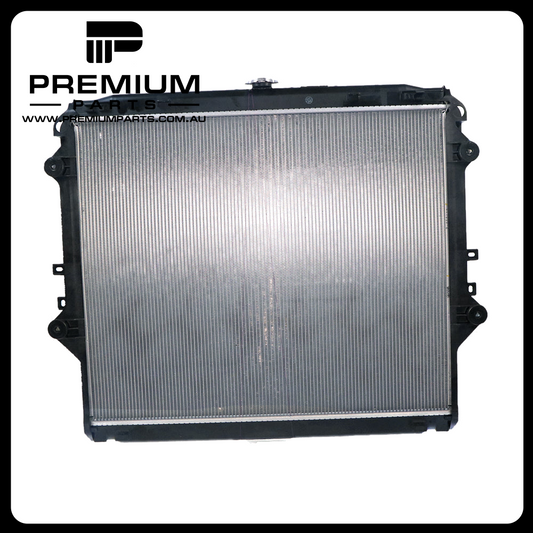 Radiator 35 / 35 mm Plastic Aluminium 550 x 656 x 16 mm Automatic 2.7 L 2TRFE Genuine Suits Toyota Hilux TGN121R 2015 to 2020