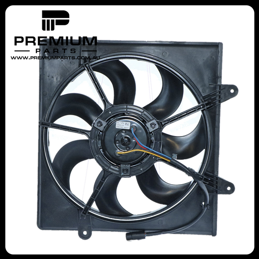 12 v Radiator Fan Assembly Aftermarket Suits Kia Carnival KV11 1999 to 2006