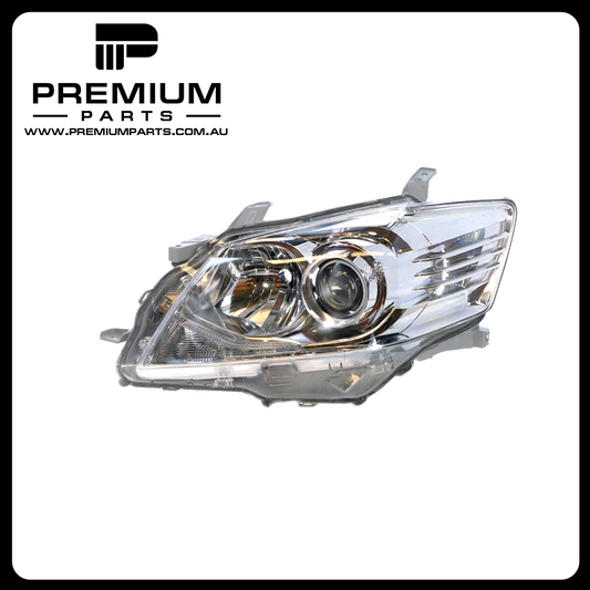 Halogen Electric Adjust Head Lamp Left Side Genuine suits Toyota Aurion GSV40R AT-X/Prodigy 2009 to 2012