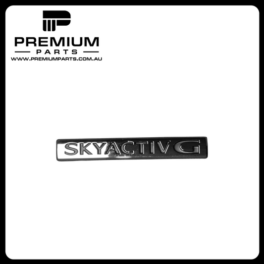 Tail Gate Emblem "Skyactiv G" Genuine suits Mazda 3 BP Hatch 2019 On
