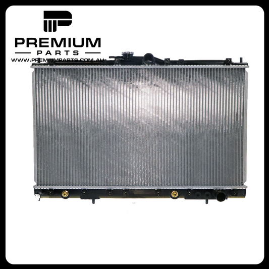 Radiator 35 / 35 mm Plastic Aluminium 400 x 708 x 26 mm Manual/Auto 2.6L/3.0L V6 L 4G52/6G72 Aftermarket Suits Mitsubishi Magna KE/KS/TR/TS 1991 to 1997