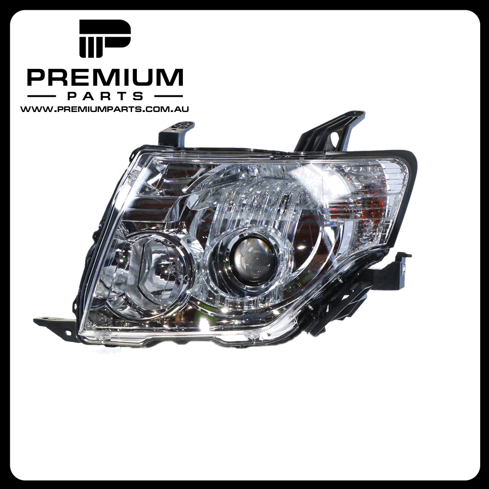 Head Lamp Left Side Genuine suits Mitsubishi Pajero 2006 to 2011