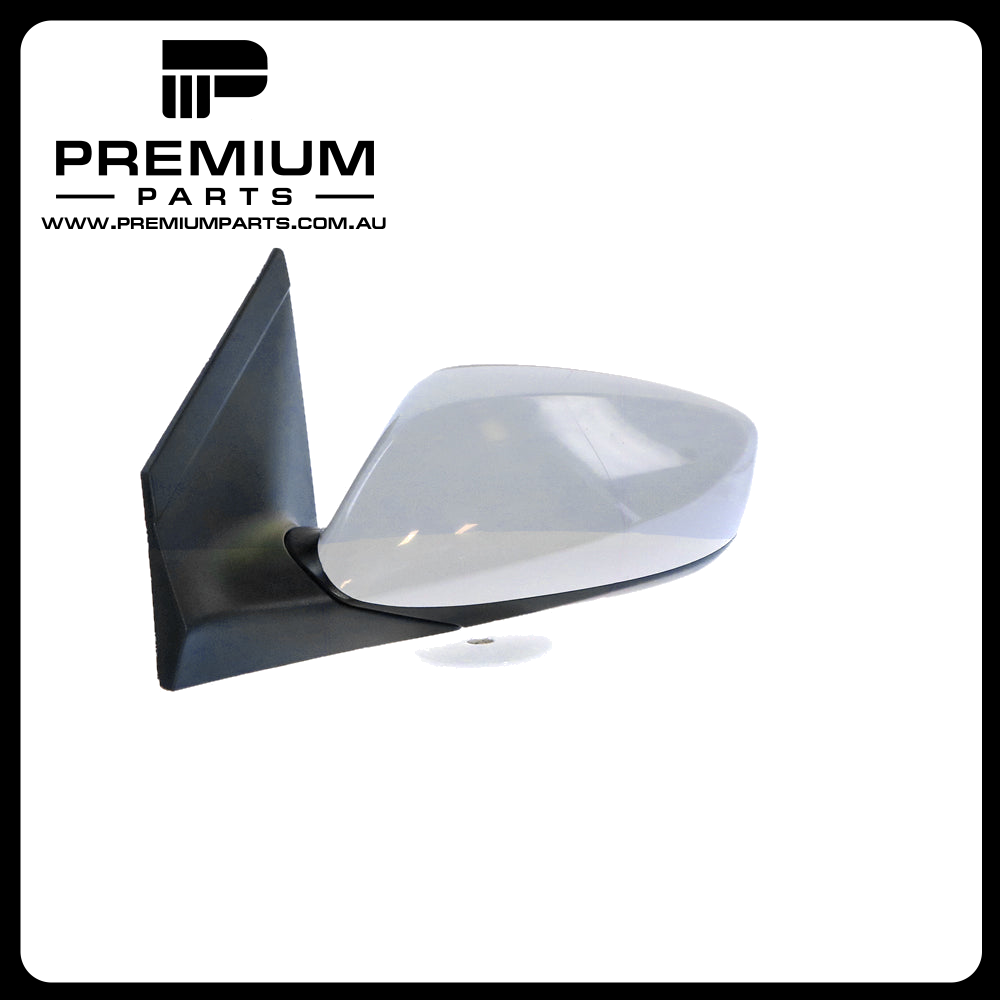 White Door Mirror, Electric Heated and Without Indicators, Left Side Genuine suits Hyundai i30 2012 to 2017