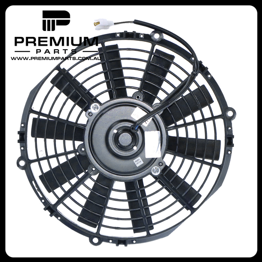 Universal Fan Assembly - 12V, 718 CFM, 10", Straight Blade Type