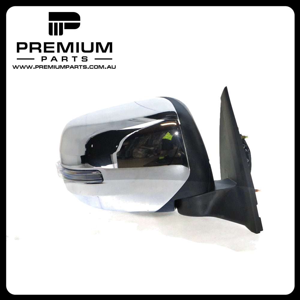 Chrome Door Mirror Right Side  suits Mitsubishi Challenger PC & Triton MN 8/2009 to 12/2015