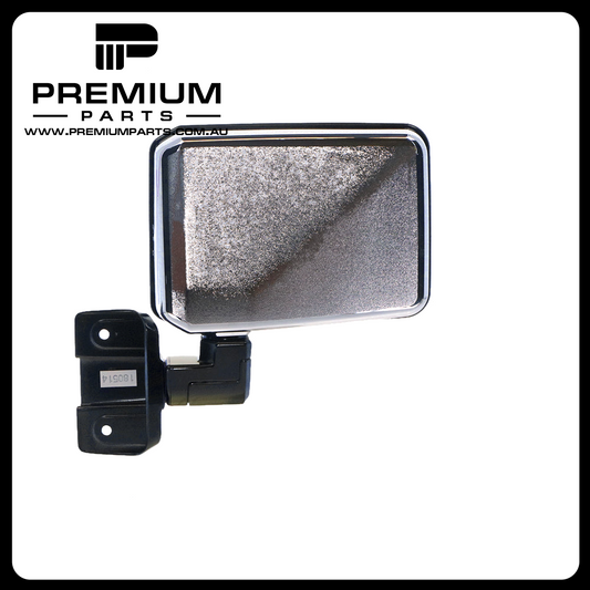 Chrome Door Mirror Right Side Genuine suits Toyota Landcruiser 70 Series 1990 to 2016