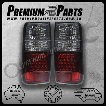 LED Tail Lamp Pair suits Toyota Landcruiser FZJ80R/HDJ80R/HZJ80R 1990-1998