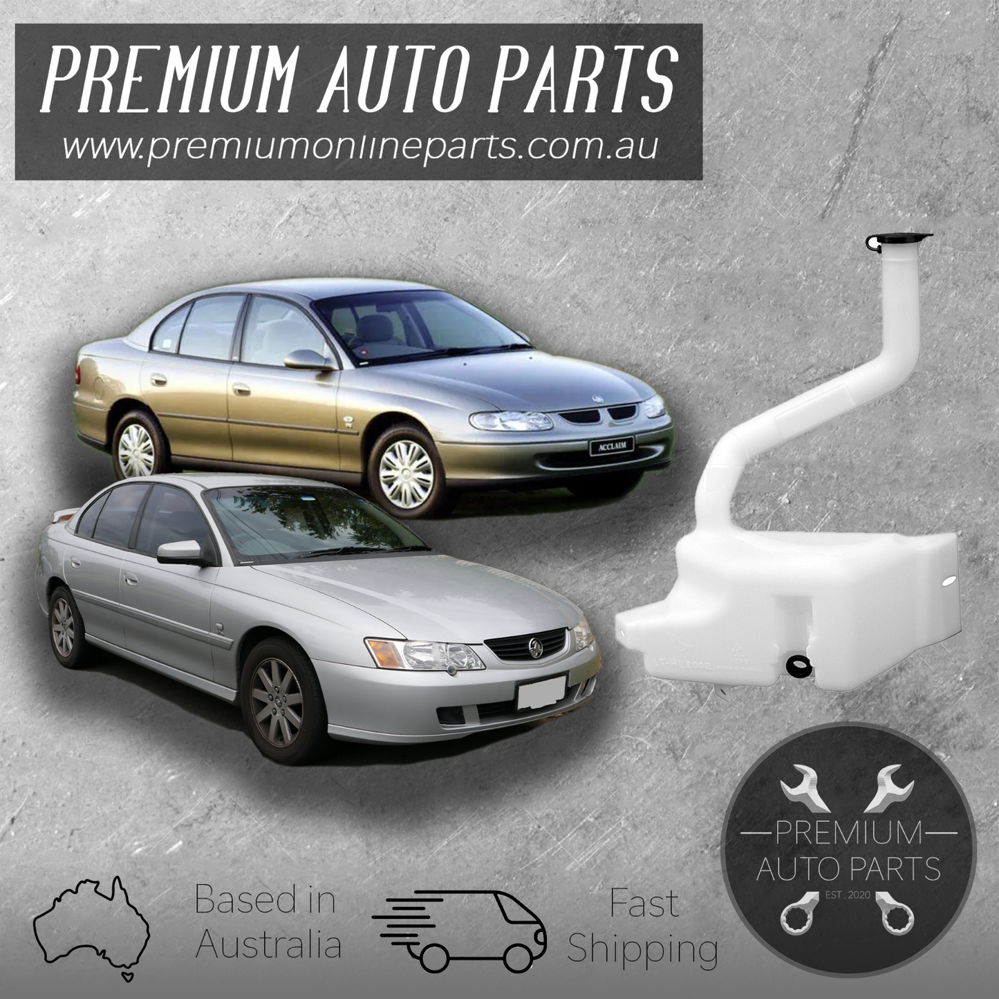 Windscreen Washer Bottle Tank [ V6 ] For Holden Commodore VT VX VU VY VZ 1997-06